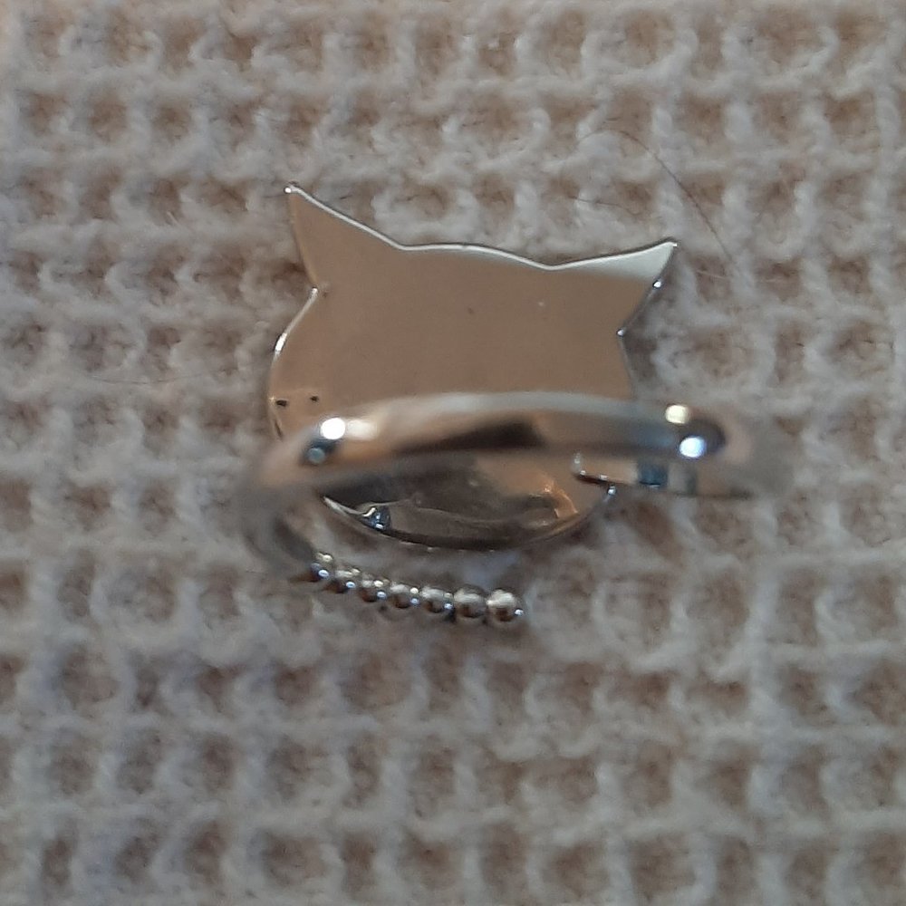 Cat Rhinestone Ring - Picture 3 of 3